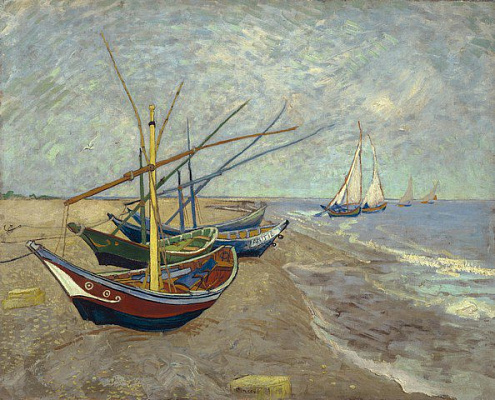 Картина Рибальські човни в Сент-Марі - Ван Гог Вінсент 