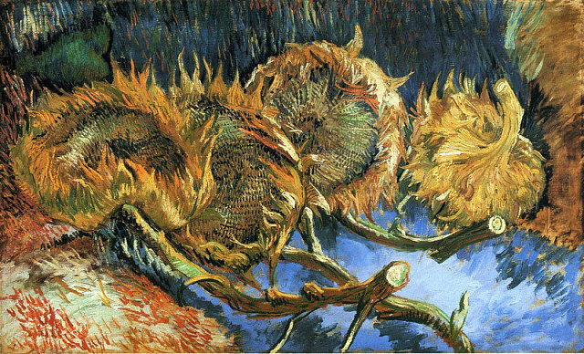 Картина Натюрморт із чотирма соняшниками - Ван Гог Вінсент 